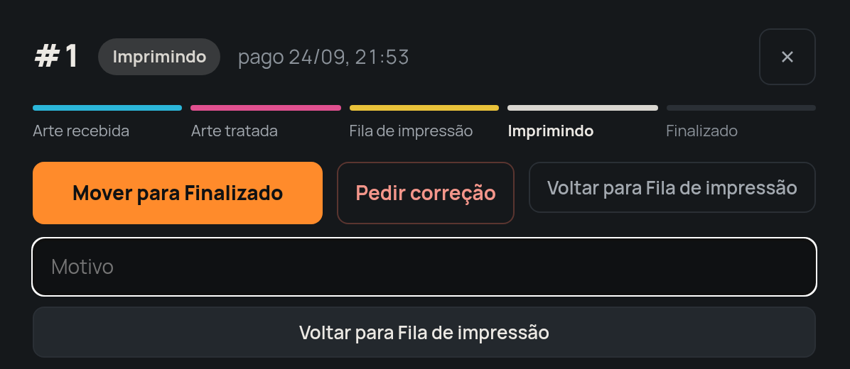 Botão Voltar para